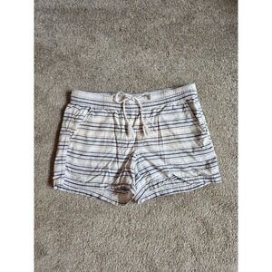 Sonoma Shorts Womens Size‎ Large Linen Blend Shorts Drawstring Elastic Waist